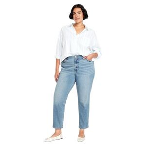 Old Navy Woman’s High-Waisted OG Straight Ankle Jean Size 12 Petite *NEW